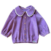 Bluză cu guler și mânecă bufantă Nuvia